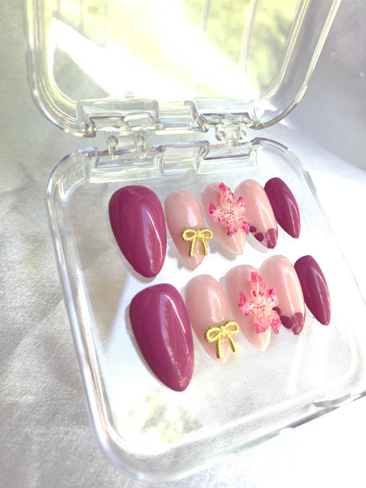 Mauve nails