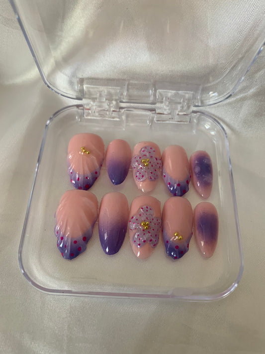 Violet nails