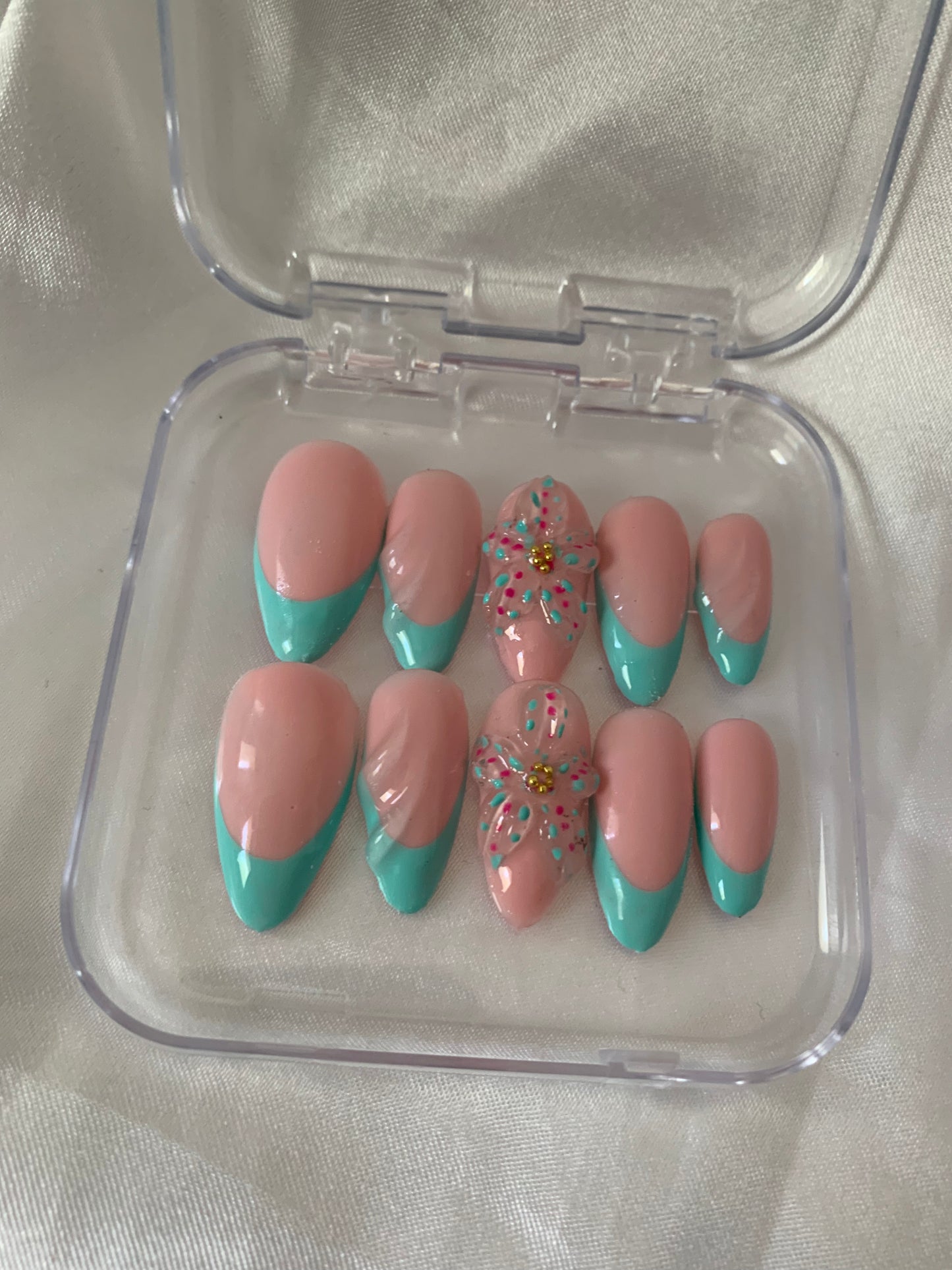 Pastel nails blue 🩵