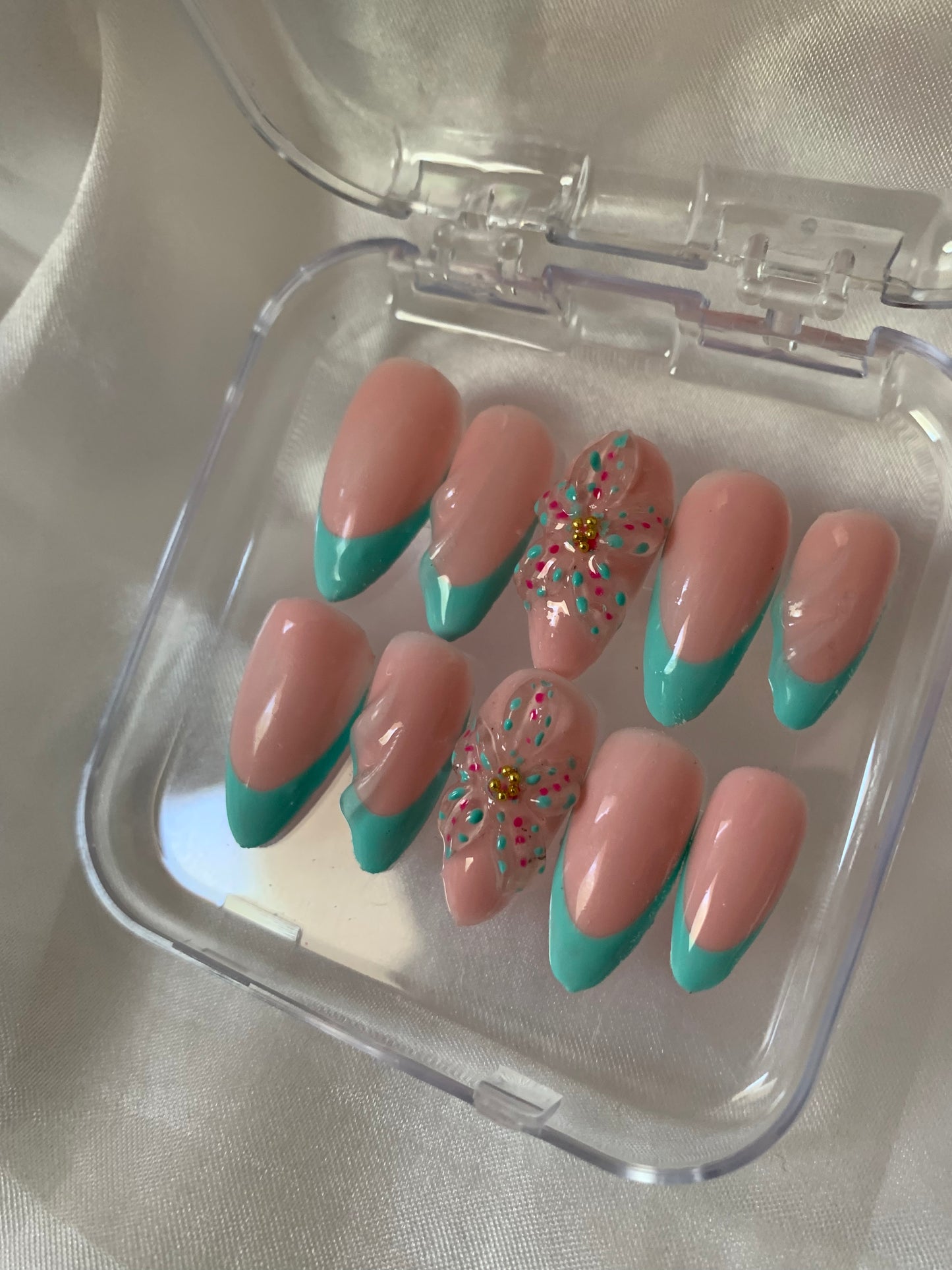Pastel nails blue 🩵