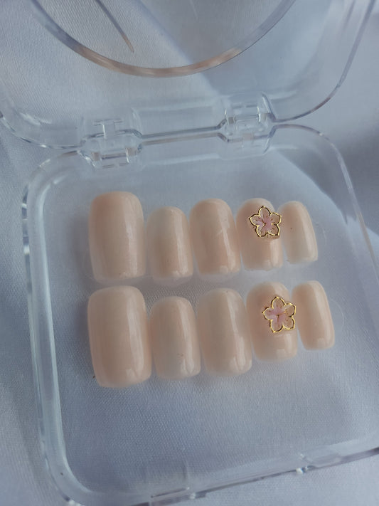 Kit Nude Peach Blossom – Fleur 3D 🌸✨