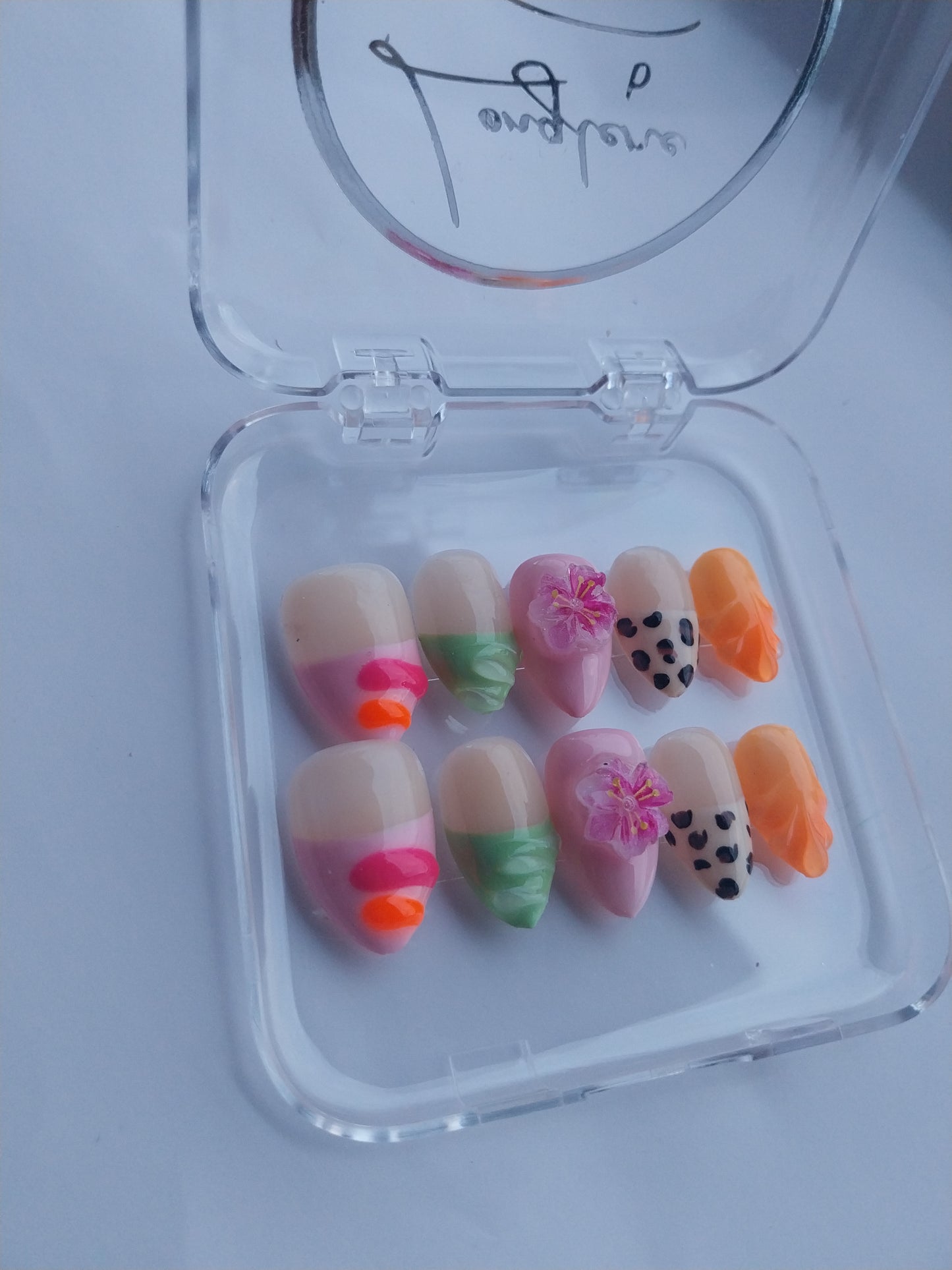 🌈🕶Sugar Bloom French – One Nail, One Mood🕶🌈🌺